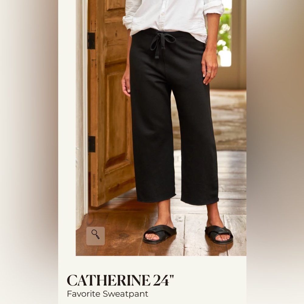 Frank & Eileen Black Drawstring Catherine Pants medium